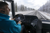 Matkalla III divisioona otteluun SuPS, Suomussalmi vs Huskit 21.10.2017. Kuskina Juha Haukipuro