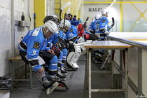 III divisioonan 7. lohkon ottelu Laser Hockey Akatemia, Oulunsalo vs Huskit Linnanmaan jäähallissa, Oulussa (02.12.2018).